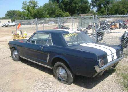 Blue '65 Ford Mustang 289 Pony Coupe