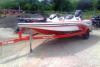New Red White Nitro Bass Fishing Boat